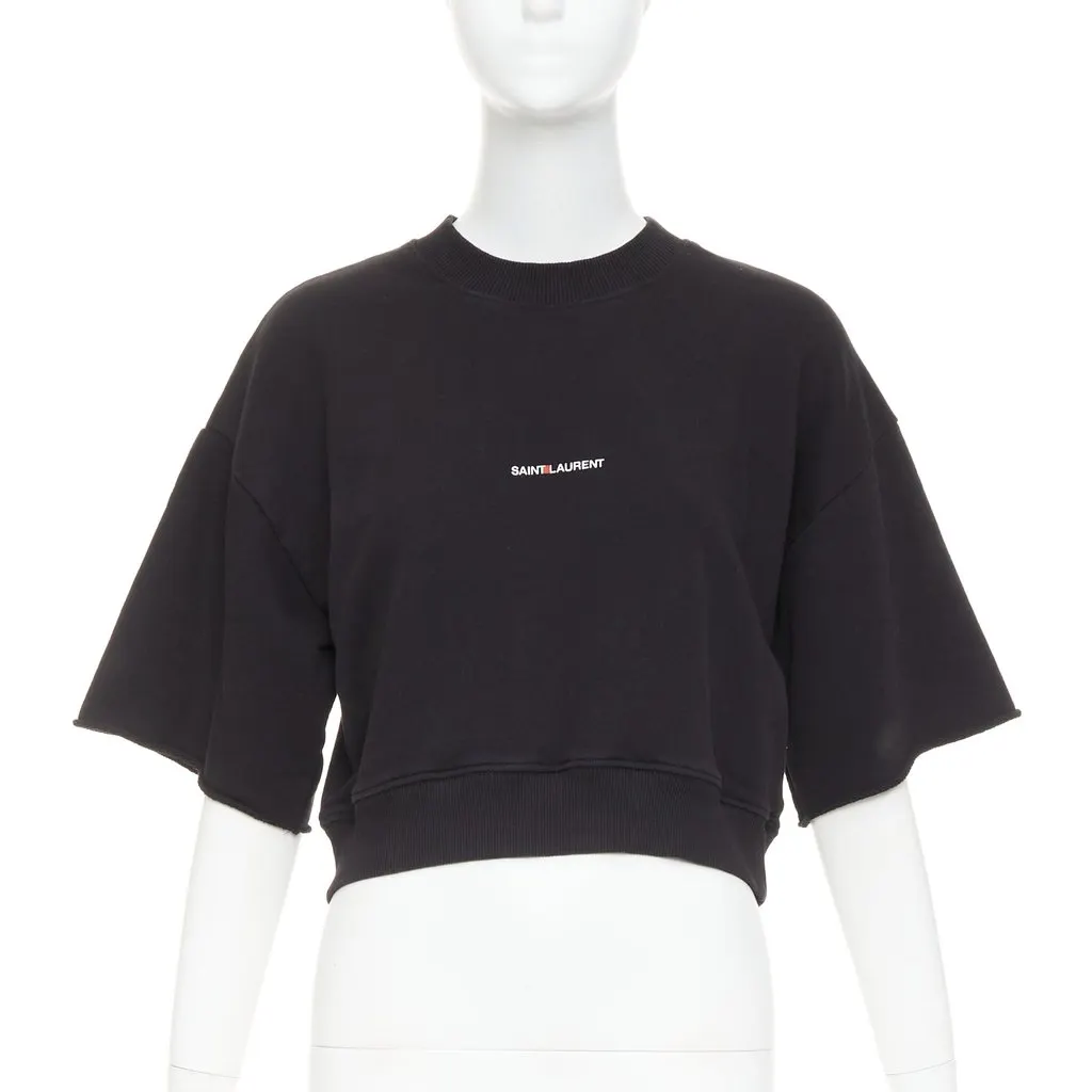 Saint Laurent Black Cotton Top