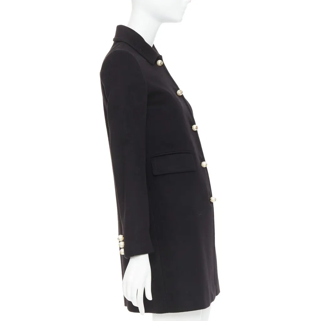 Gucci Black Wool Coat Black Wool Very good - Box View