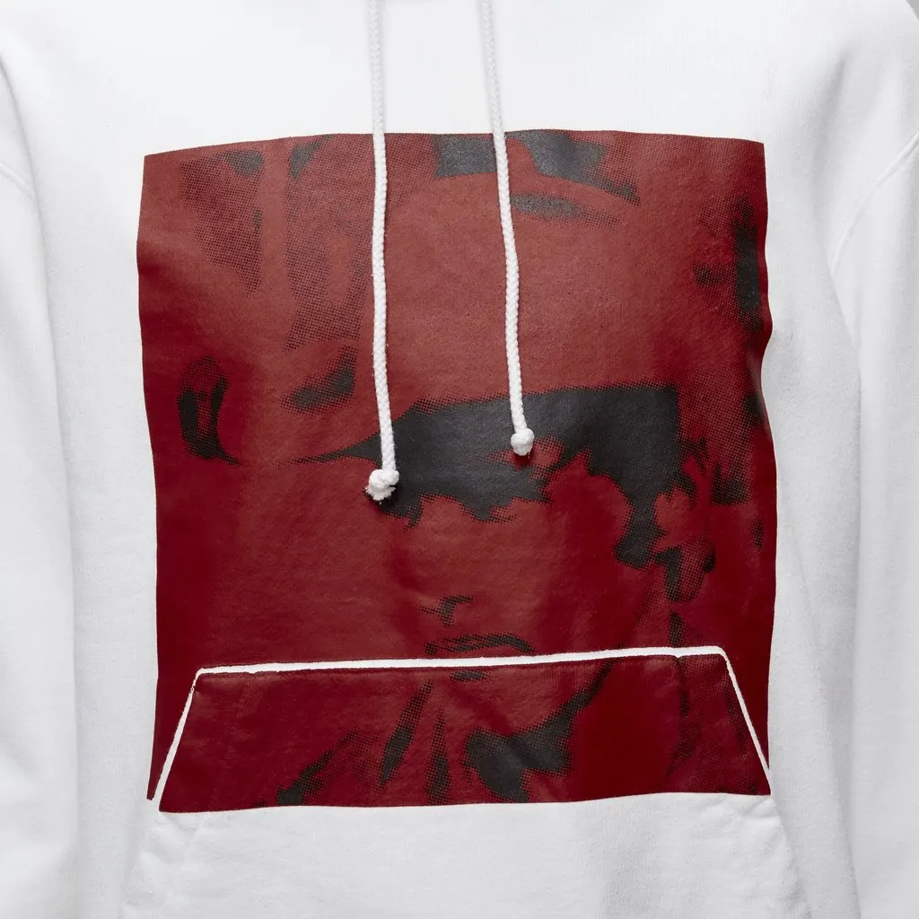 Calvin Klein Cowboy Print Hoodie Red Cotton Fair - Back View