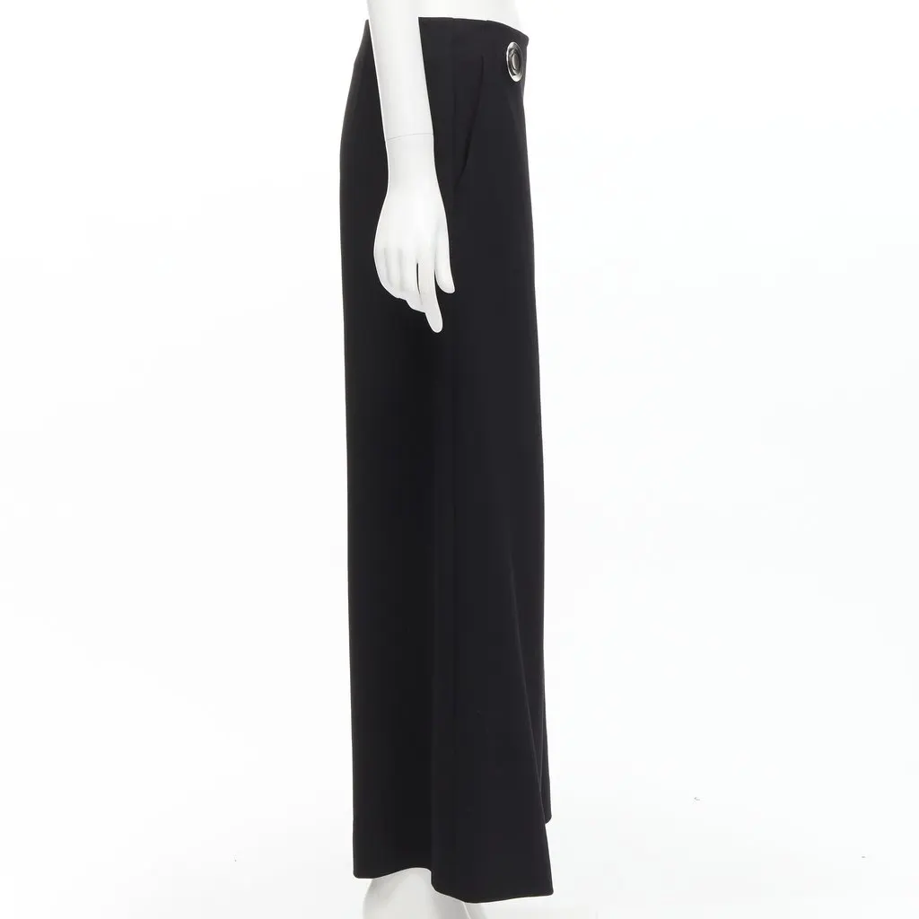 Stella McCartney Button Embellished Pants Black Wool Good - Model View