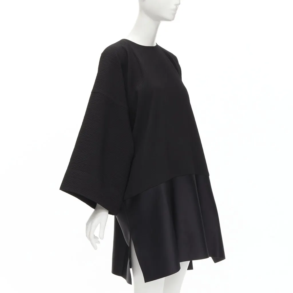 Solace London Pleat Satin Dress Black Polyester Never worn - Inside View