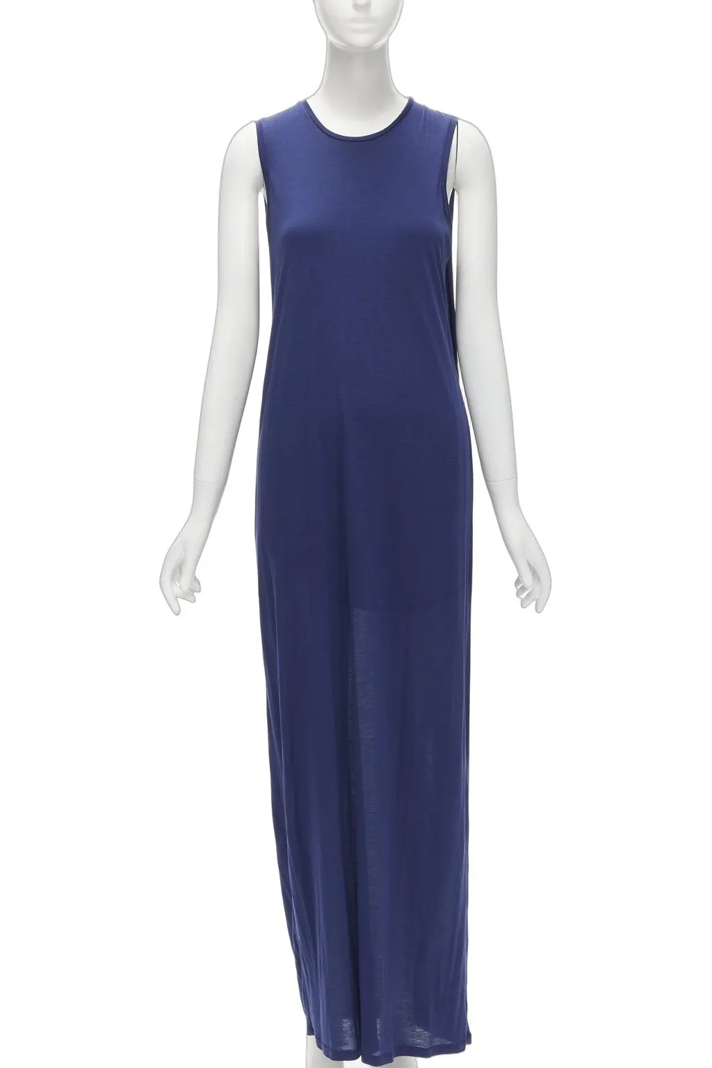 Acne Studios Cape Tank Dress Blue Polyester Never worn - Front View