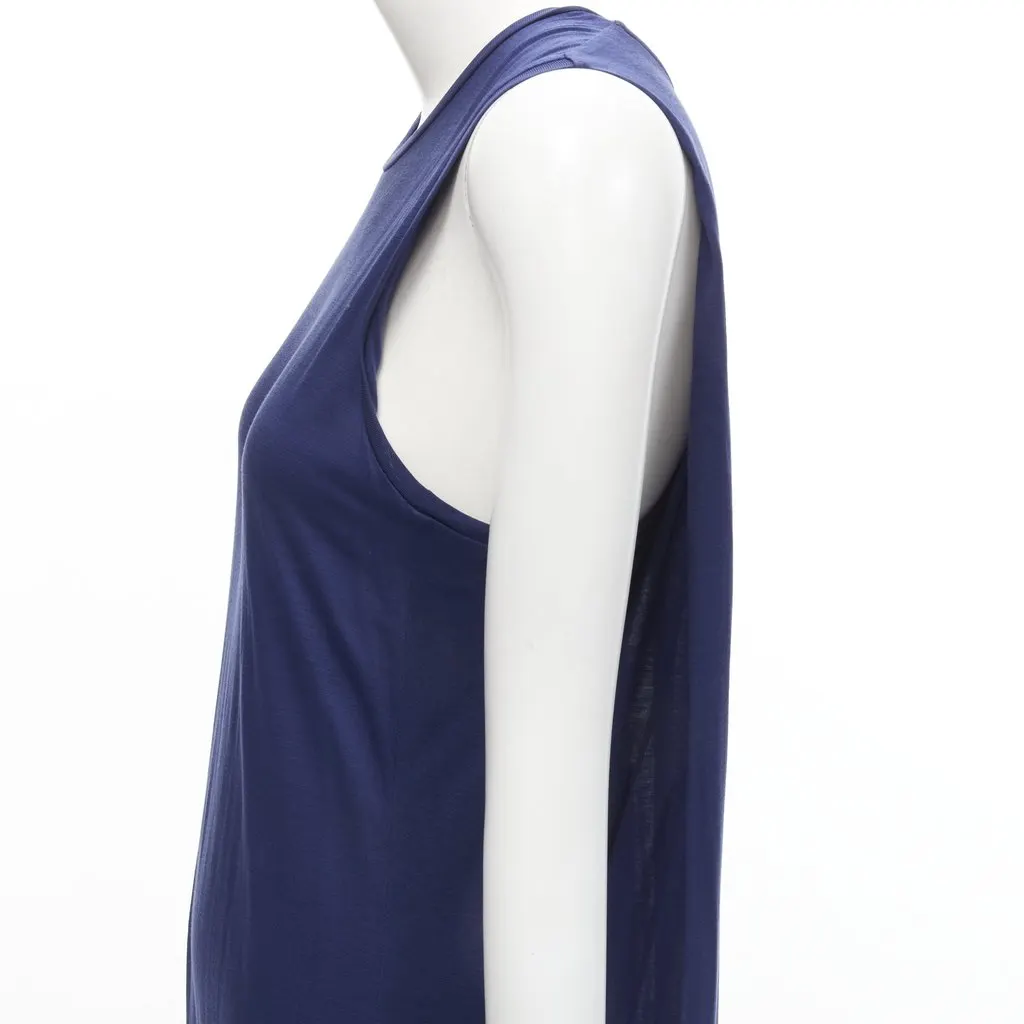 Acne Studios Cape Tank Dress Blue Polyester Never worn - Back View