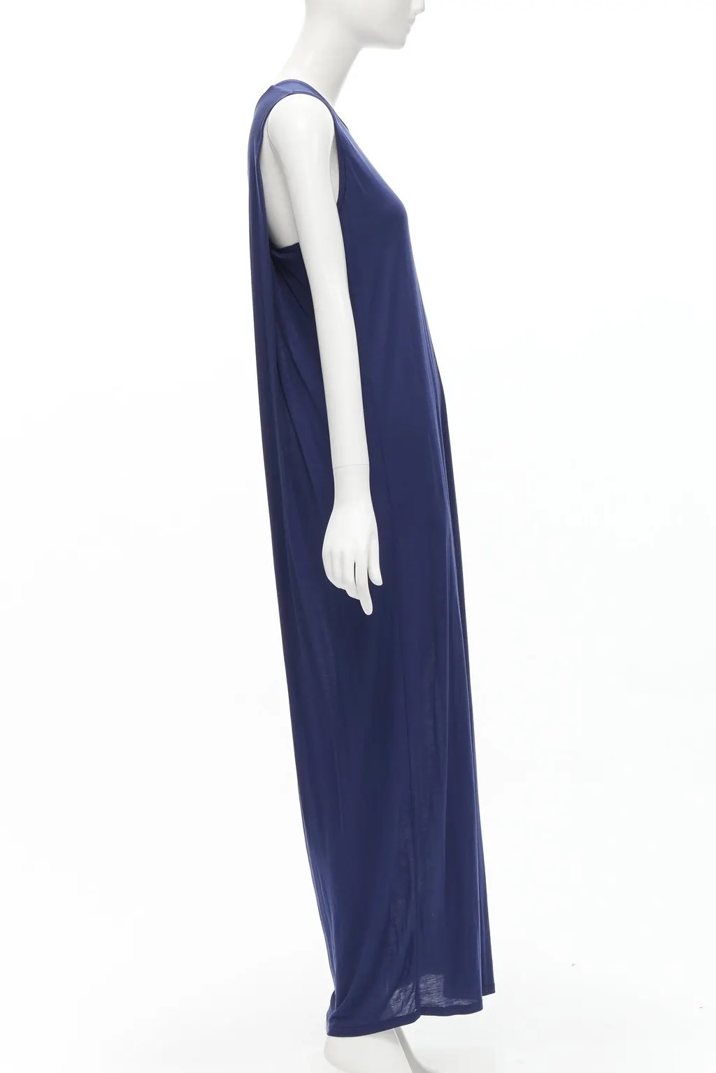 Acne Studios Cape Tank Dress Blue Polyester Never worn - Model View