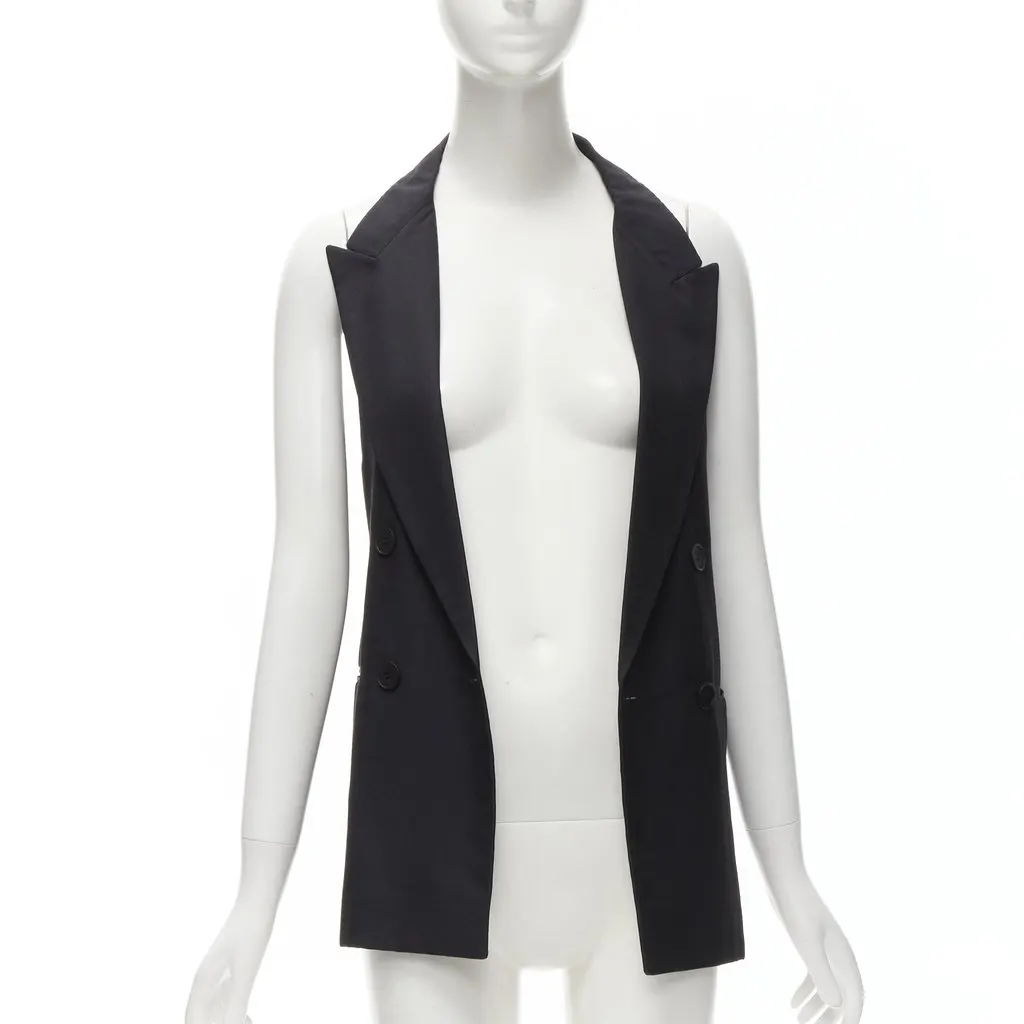 Stella McCartney Halter Tux Top Black Silk Never worn - Inside View