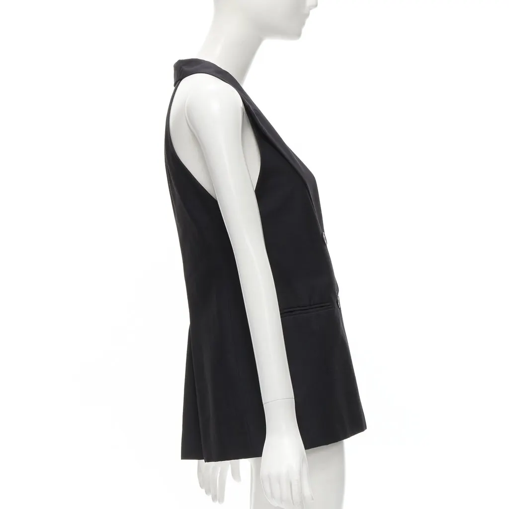 Stella McCartney Halter Tux Top Black Silk Never worn - Box View