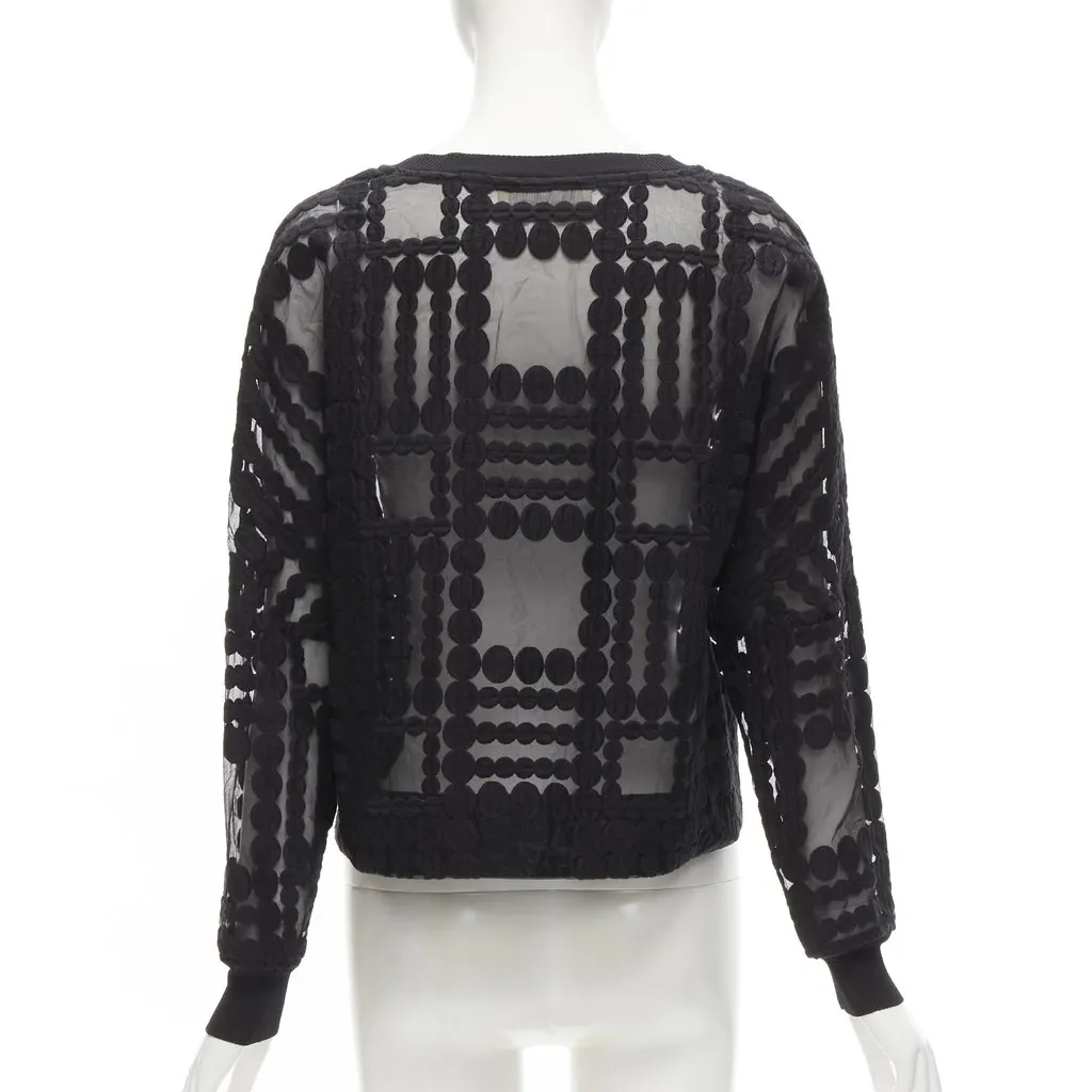 By Malene Birger Circle Embroidery Sweater Black Polyamide Never worn - Box View