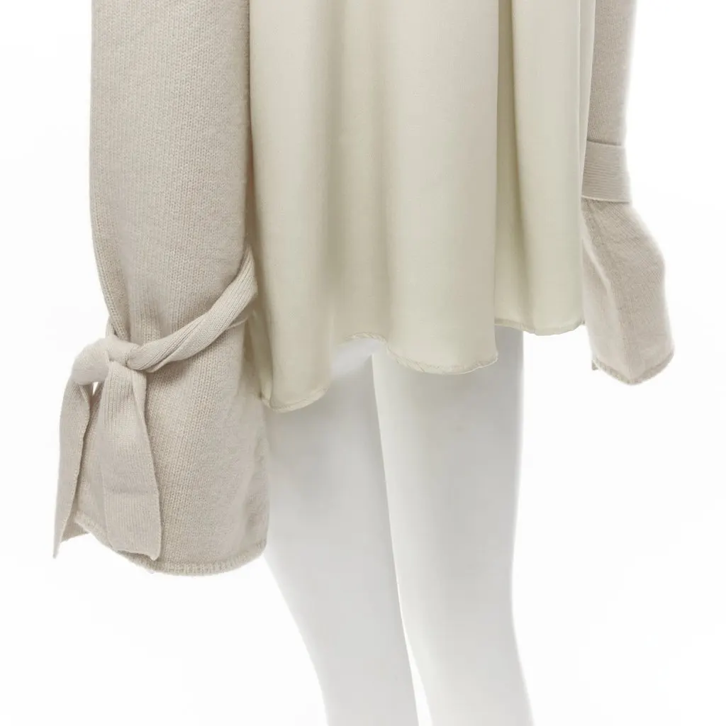 Tibi Bow Tie Sweater Beige Cashmere Very good - Back View