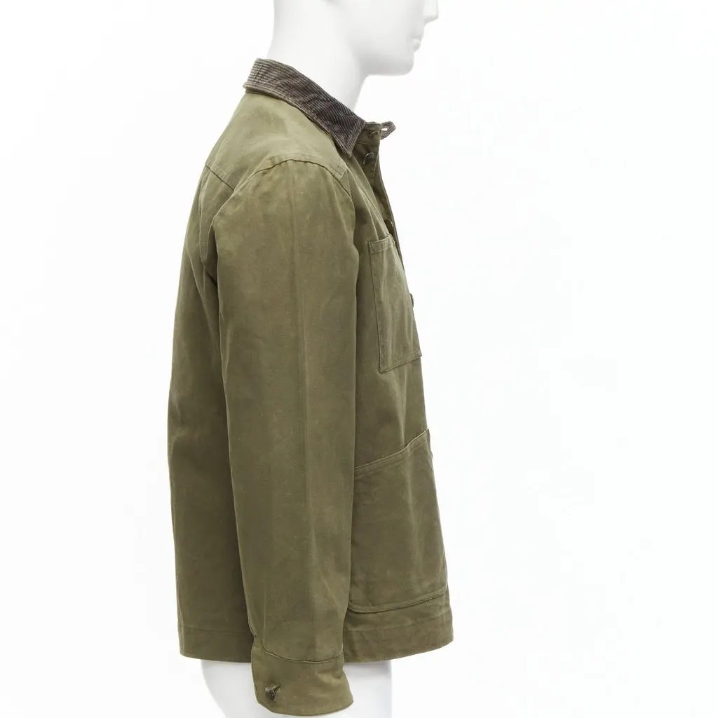 Rag & Bone Green Waxed Cotton Jacket Green Cotton Never worn - Model View