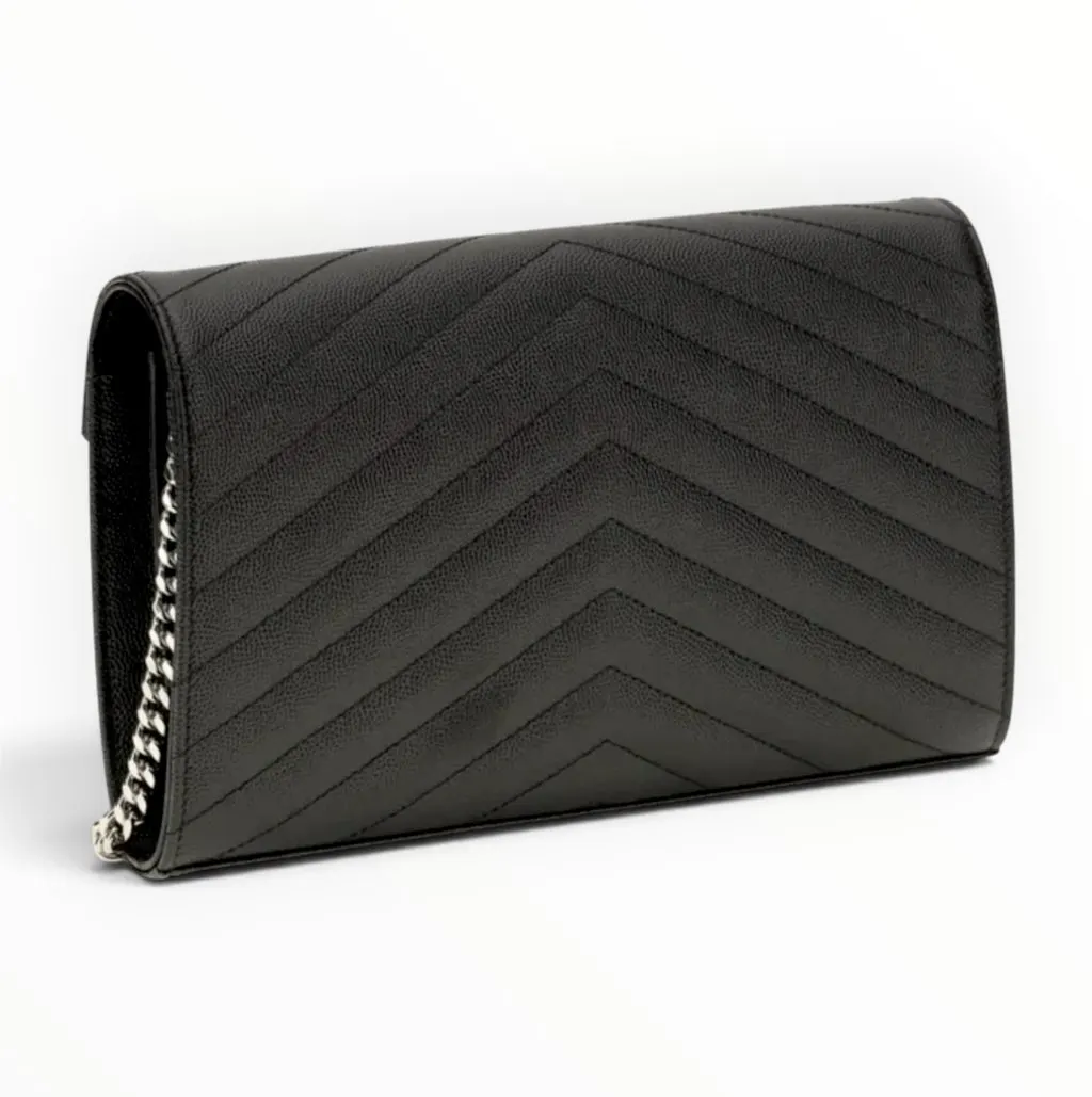 Saint Laurent Saint Laurent Chain Walt Bag Black Leather Never worn, with tag - Back View