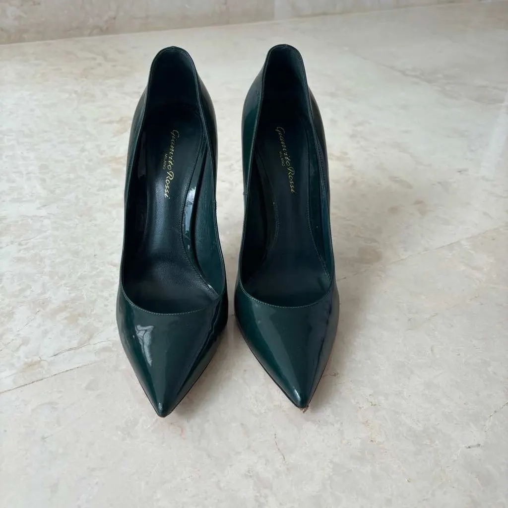 Gianvito Rossi Pumps Green Leather Very good - Inside View