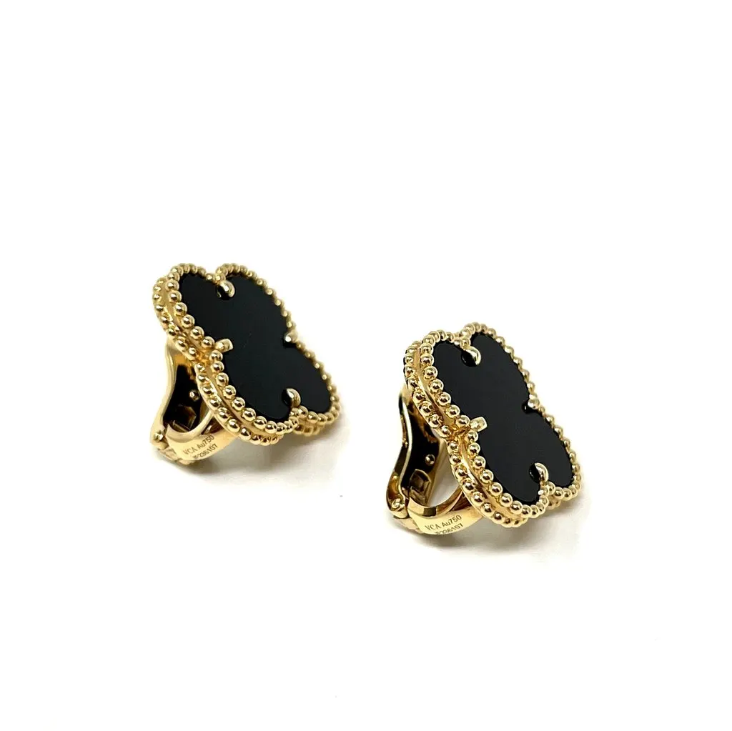Van Cleef & Arpels Alahambra Black Gold Never worn - Back View