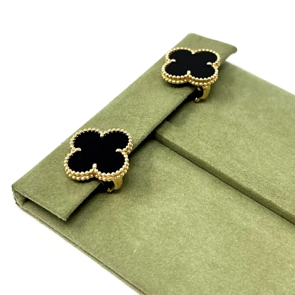 Van Cleef & Arpels Alahambra Black Gold Never worn - Box View