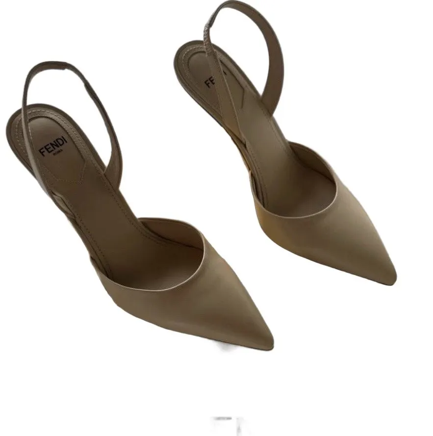 Fendi Fendi F- Shaped Sculpted Heel Pumps
