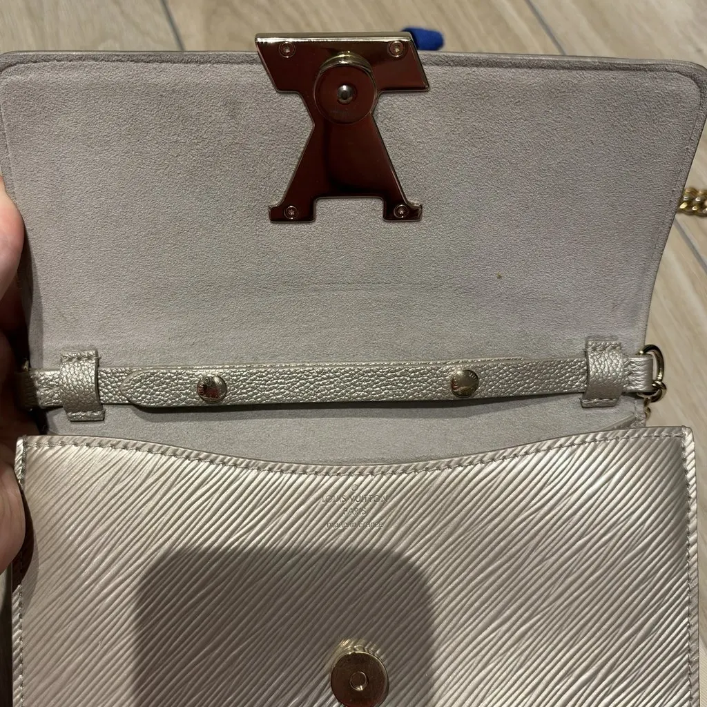 Louis Vuitton Félicie Pochette Epi Beige Leather Very good - Model View