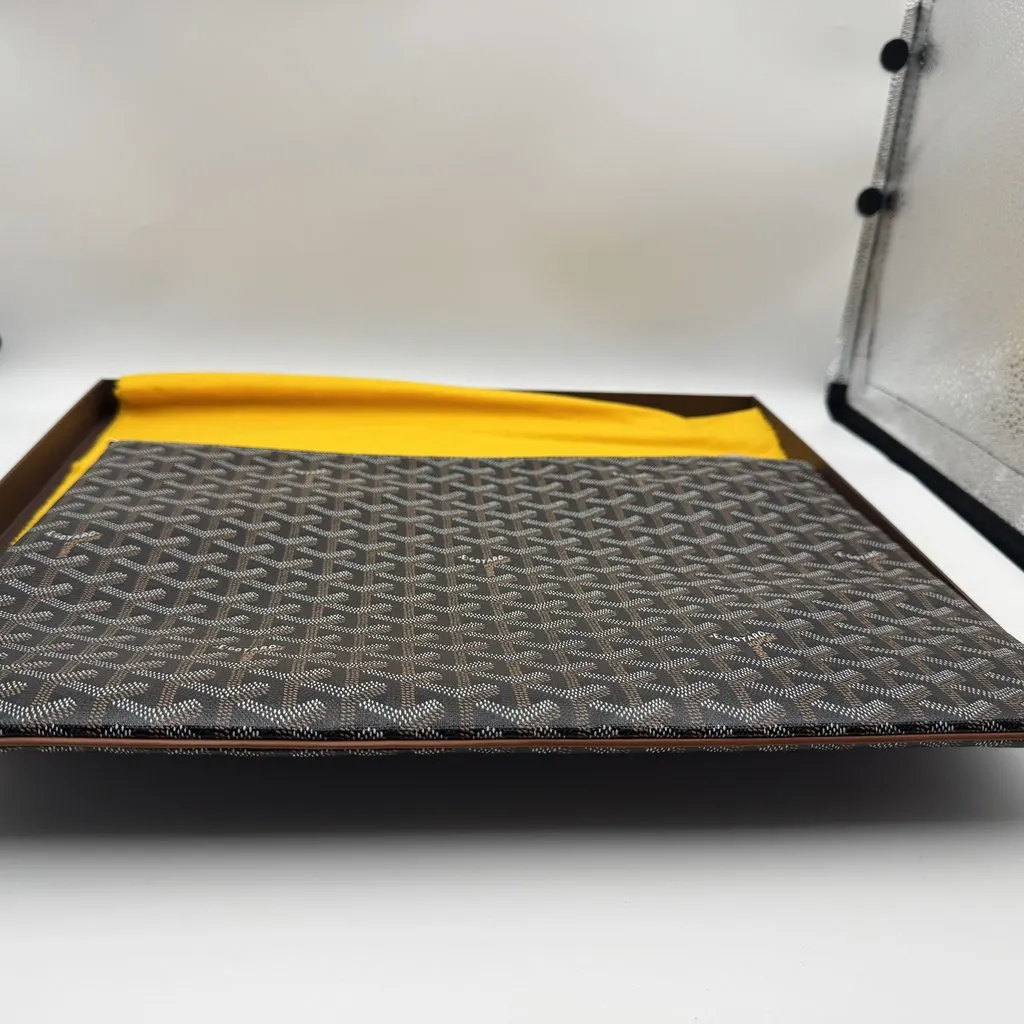 Goyard Goyard large pouch black Black Never worn - Inside View