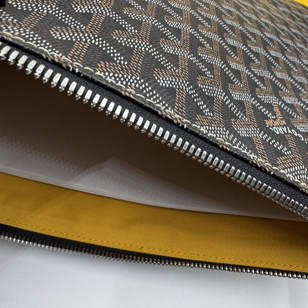 Goyard Goyard large pouch black Black X-Large | Pre-Owned Du