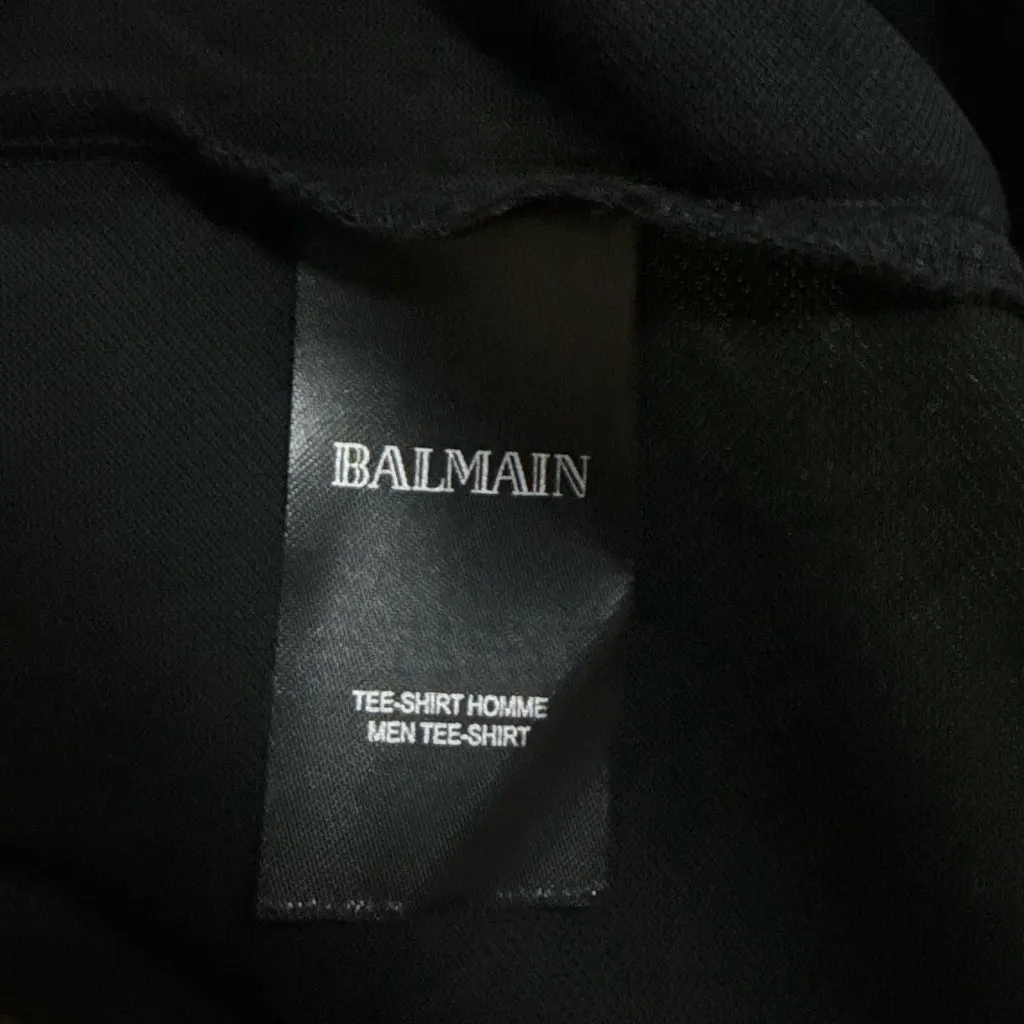 Balmain Brand New Never Worn Black Cotton Never worn, with tag - Model View