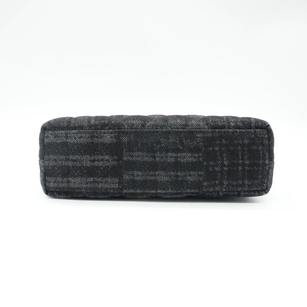 Chanel Mini Kelly Black and Grey Denim Black Denim Very good - Inside View