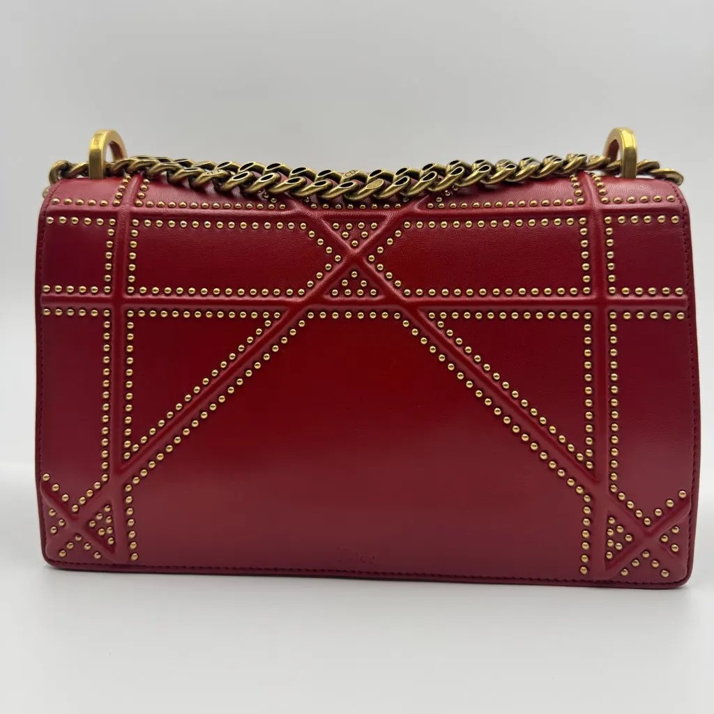 Dior Diorama Red Leather Good - Back View