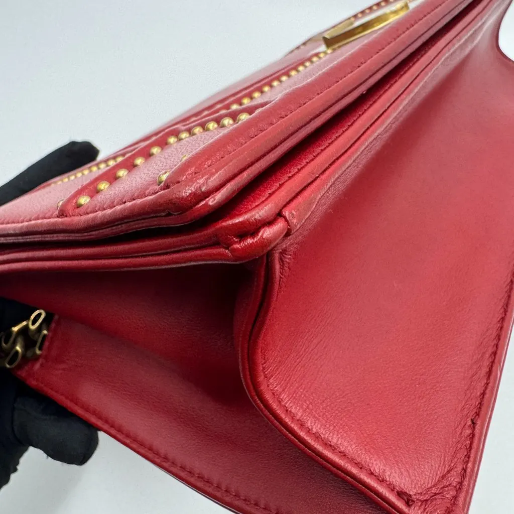 Dior Diorama Red Leather Good - Inside View