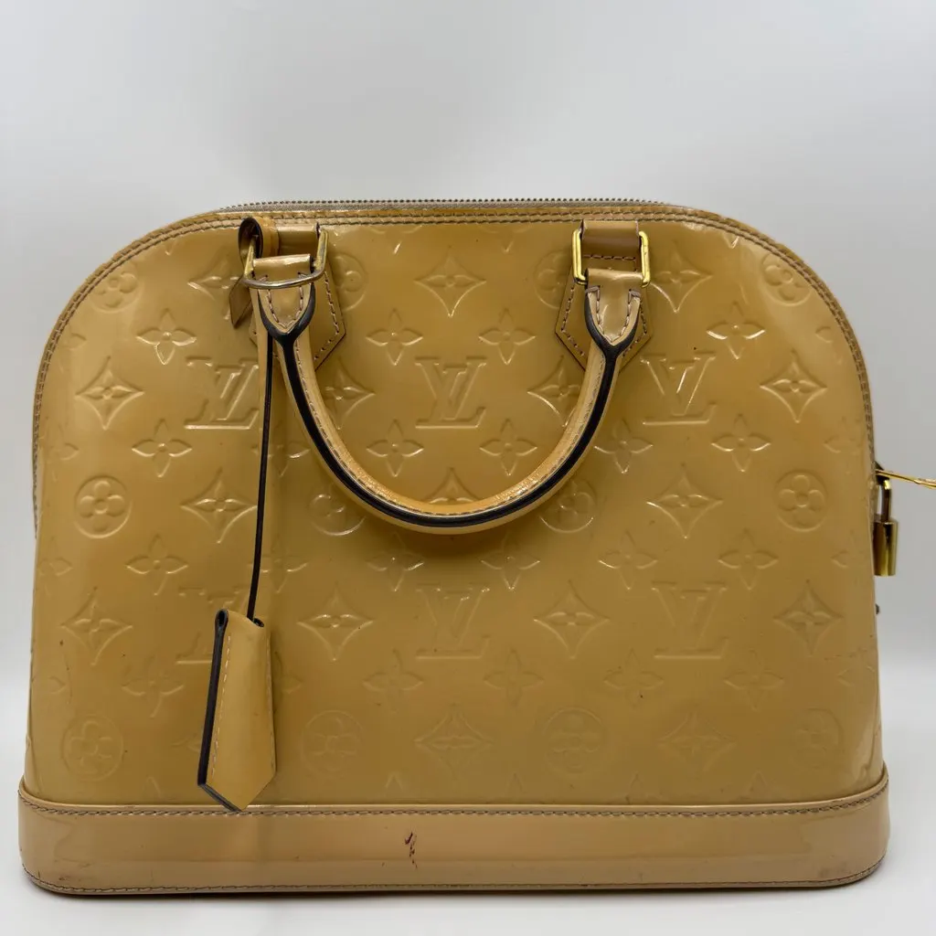 Louis Vuitton Alma Gold Leather Fair - Back View