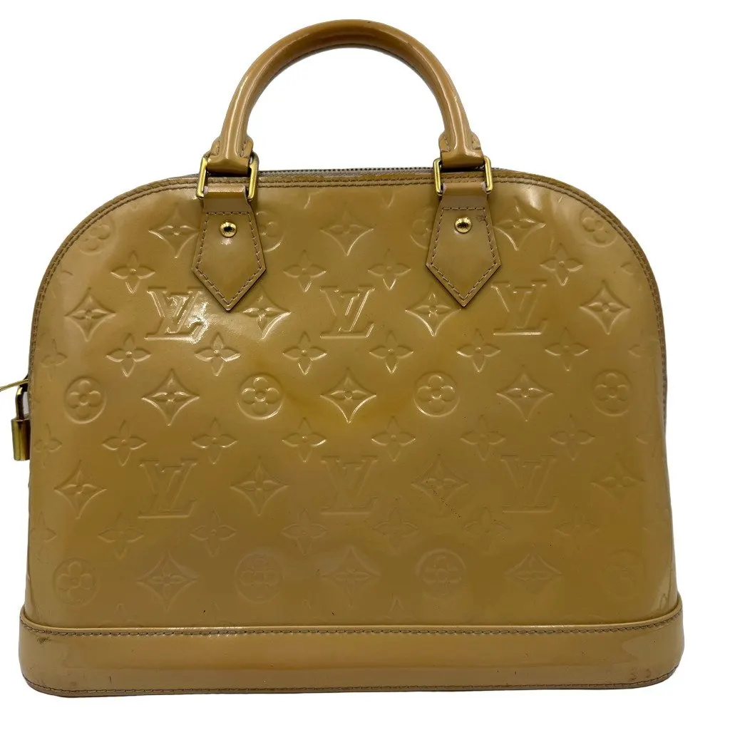 Louis Vuitton Alma Gold Leather Fair - Front View