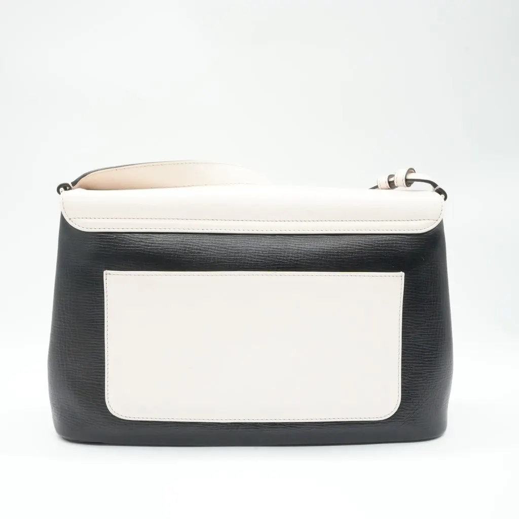 Bvlgari Isabella Rossellini White Shoulder Bag White Leather Fair - Back View