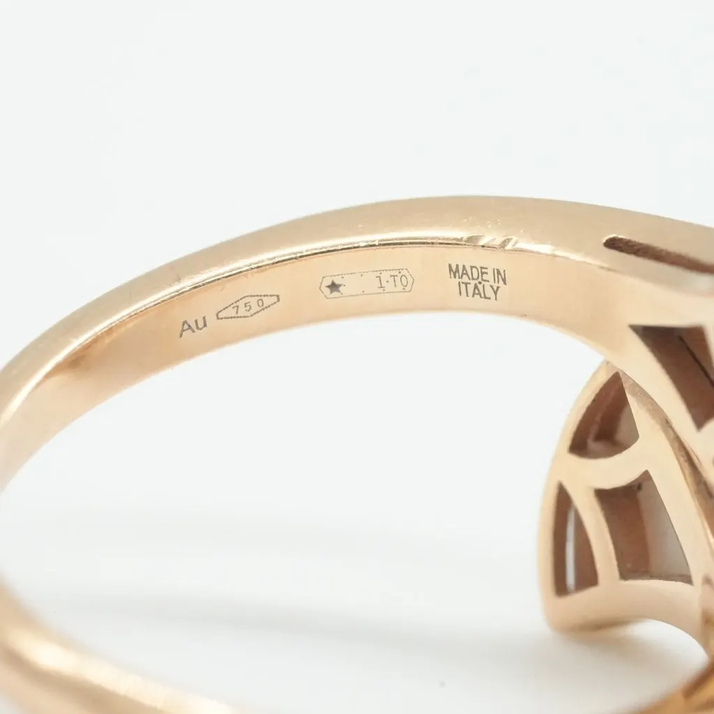 Bvlgari Divas Dreaming Ring, 18K Rose Gold, Diamonds Size 50 3.87g Gold Rose Gold Good - Model View
