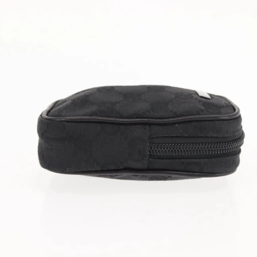 Gucci Canvas Pouch Black Canvas Good - Box View