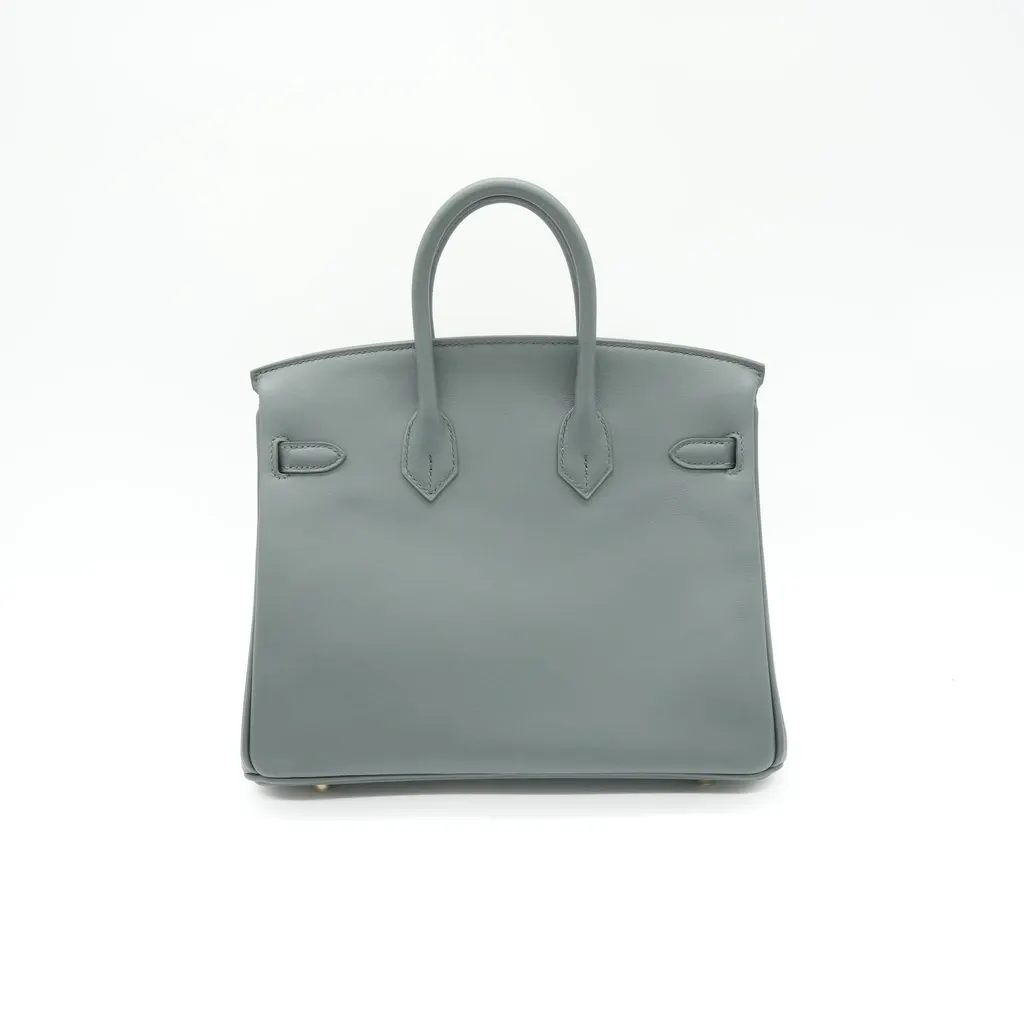 Hermès Birkin 25 Swift G Green Leather Very good - Back View