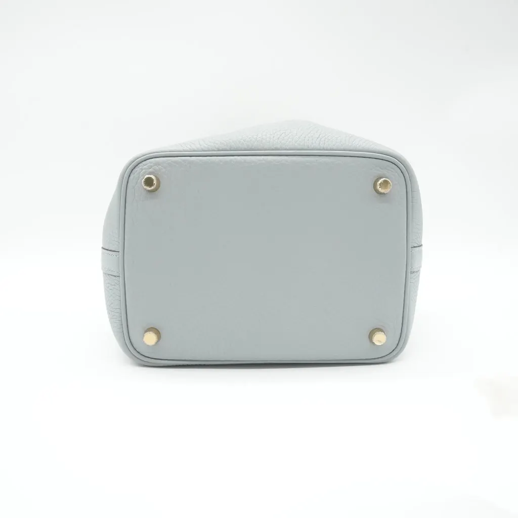 Hermès Picotin Lock 18 Gris Pantin Gold HW Stamp:G (2026) Grey Leather Never worn - Inside View