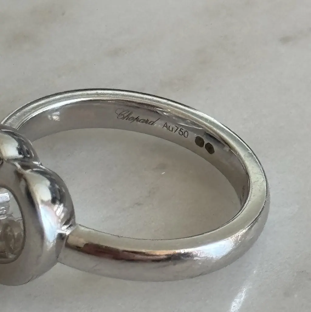 Chopard Happy Diamonds Silver White Gold Never worn - Box View