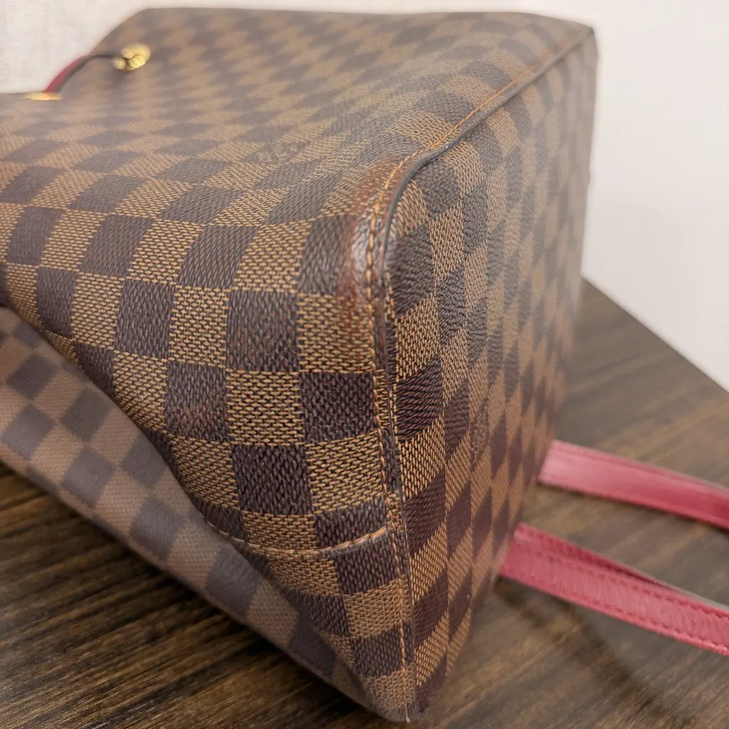 Louis Vuitton NeoNoe Damier Ebene Cherry Burgundy Canvas Very good - Box View