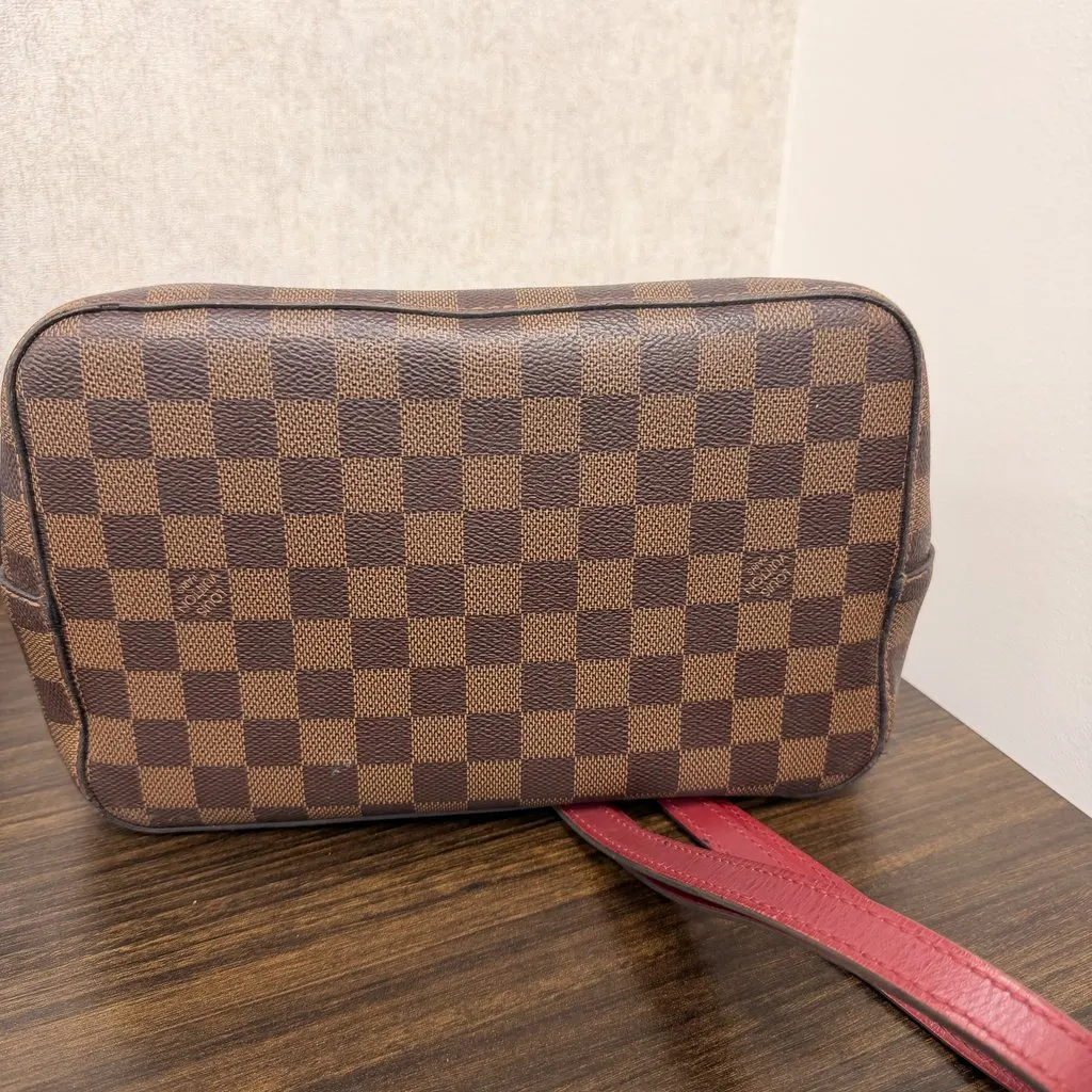 Louis Vuitton NeoNoe Damier Ebene Cherry Burgundy Canvas Very good - Inside View