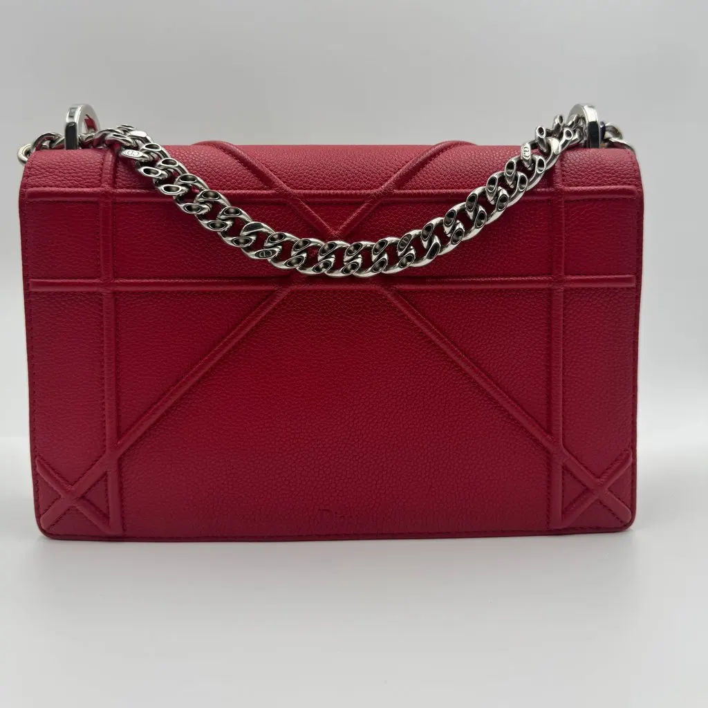 Dior Diorama Red Leather Good - Back View