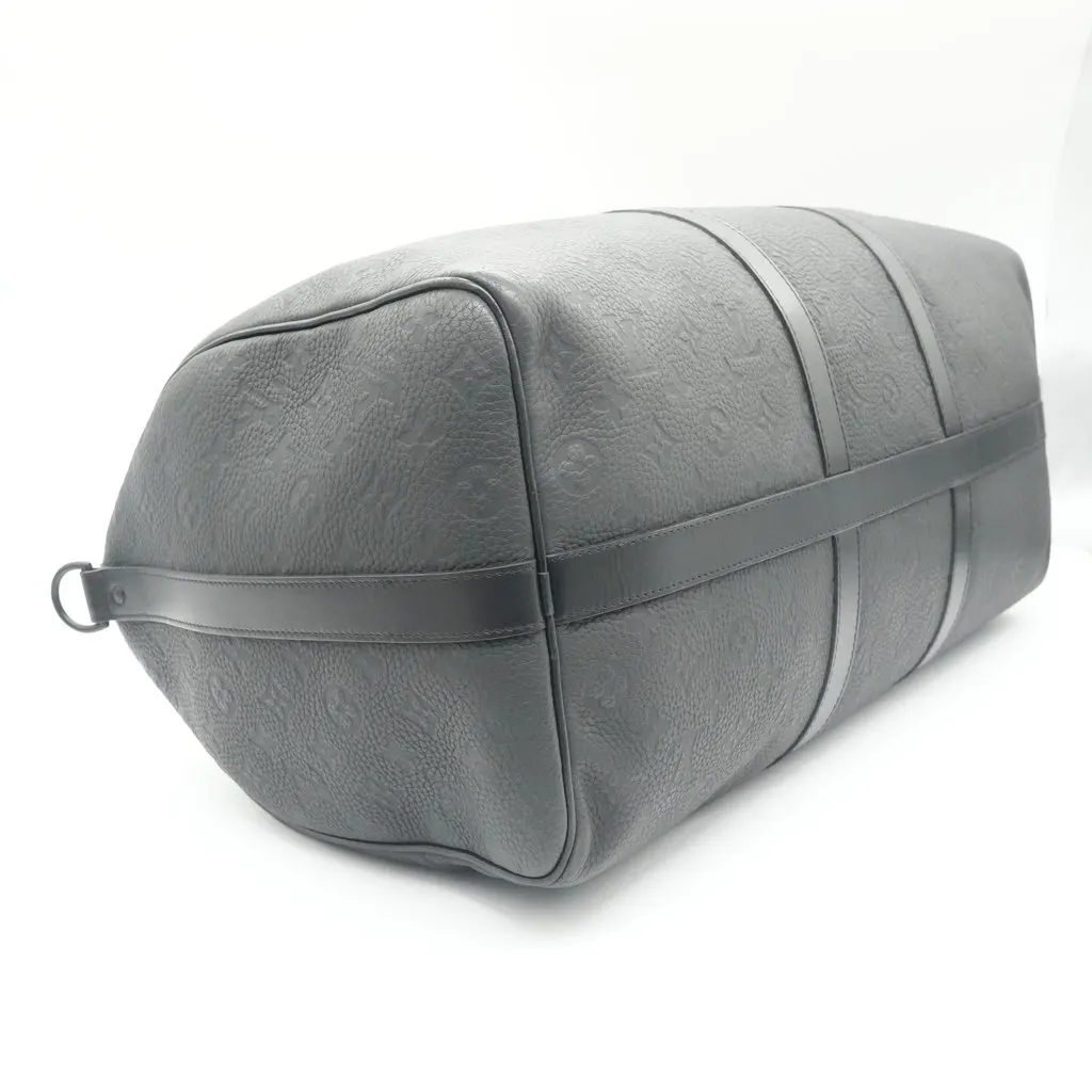 Louis Vuitton Keepall Bandouliere 50 Taurillon Black Leather Fair - Inside View