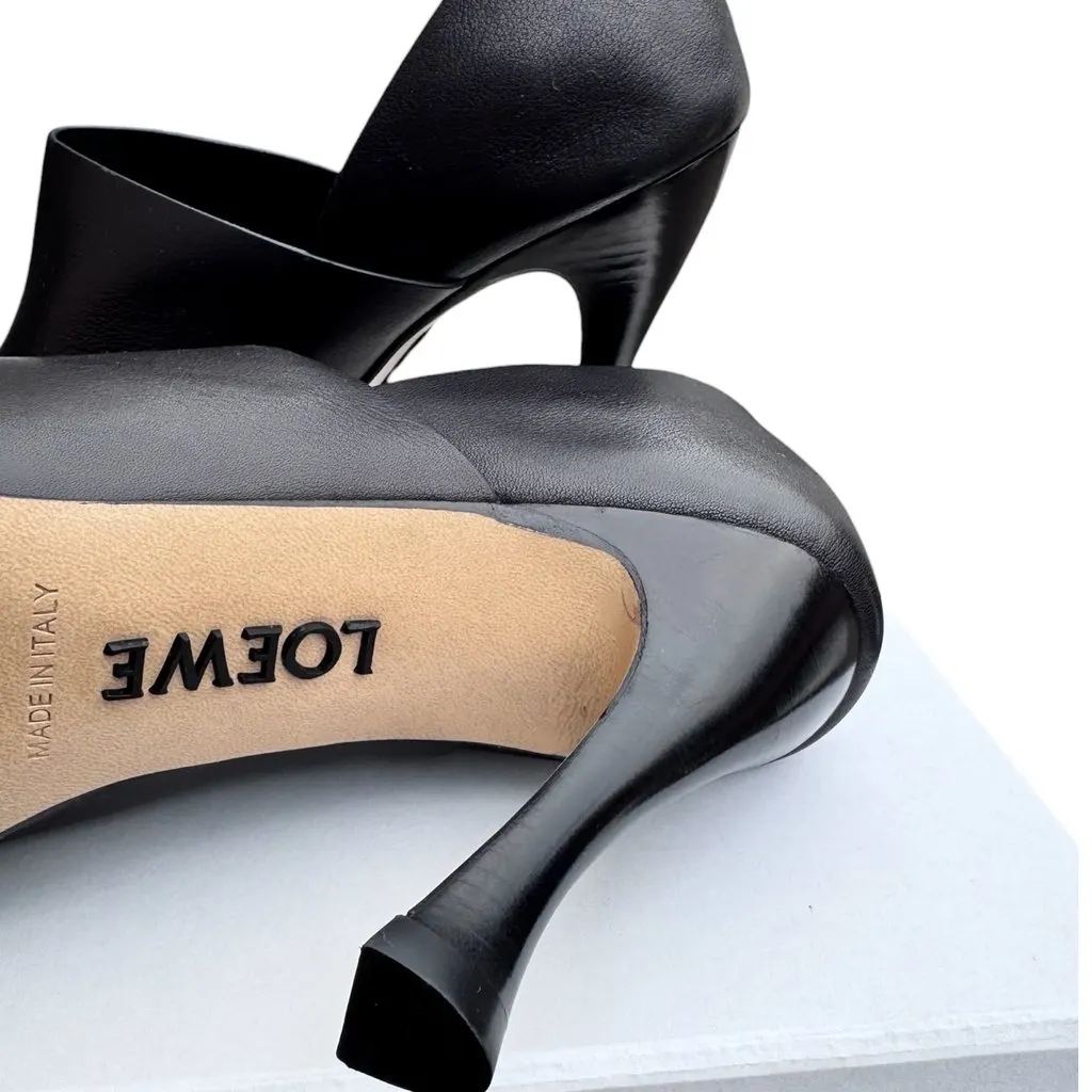 Loewe Loewe Cómic Pumps 95 Black Leather Never worn, with tag - Back View