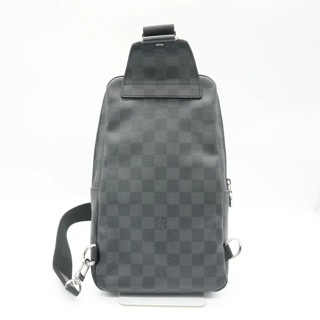 Louis Vuitton Avenue Slingbag Damier Graphite Black Black Canvas Very good - Back View