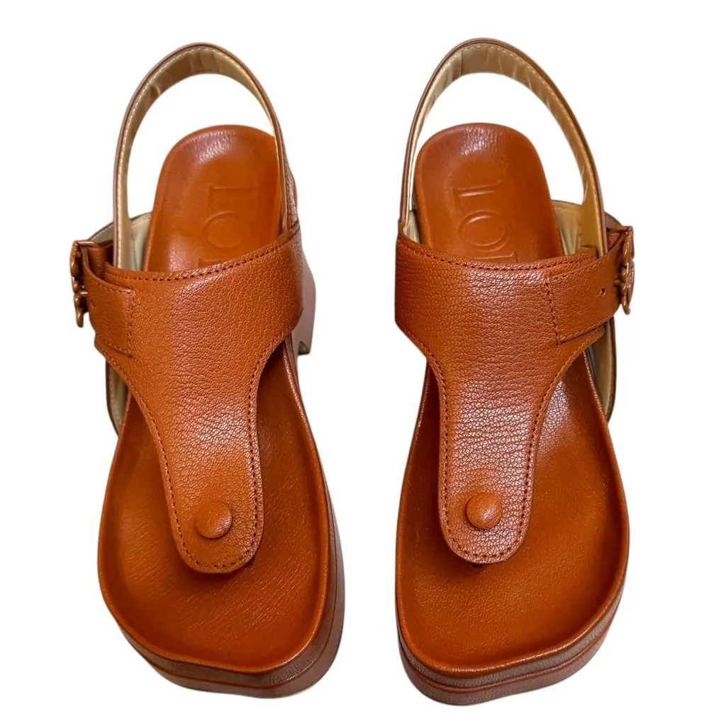 Loewe Loewe Flatform 90mm Brown Leather Never worn, with tag - Inside View
