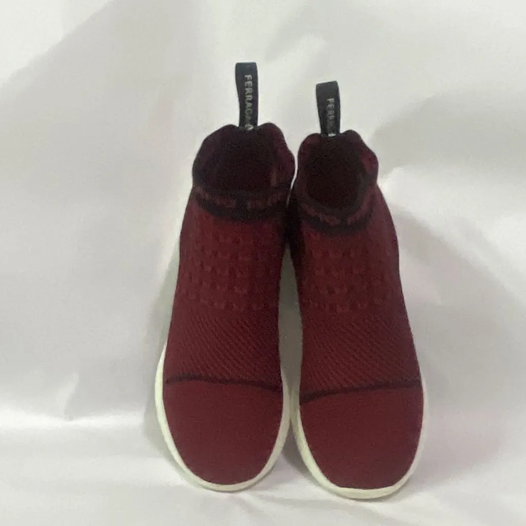 Salvatore Ferragamo Caprera Red Sock Stretch Ankle Sneakers 39 MultiColor Very good - Model View