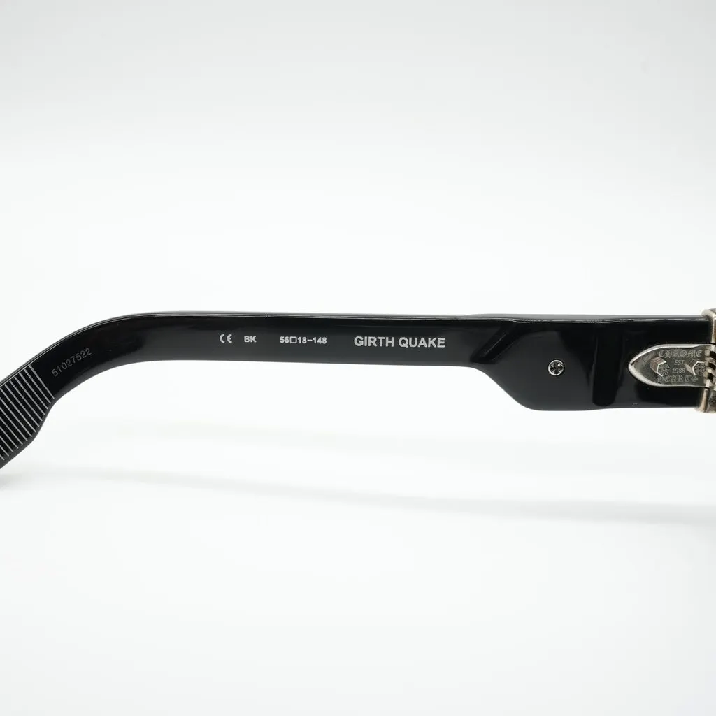 Chrome Hearts GIRTH QUAKE Sunglasses Black Acetate Fair - Back View