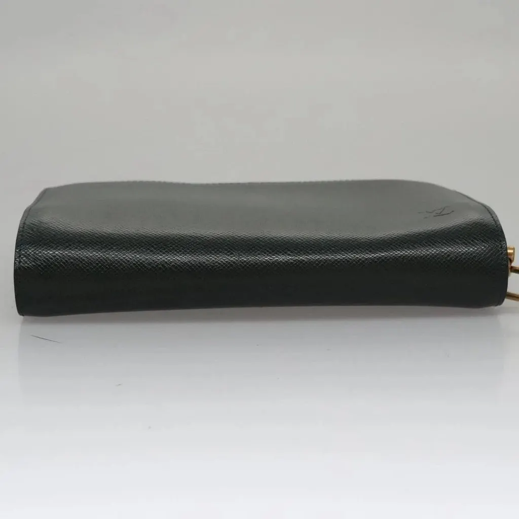 Louis Vuitton Clutch Green Leather Good - Inside View