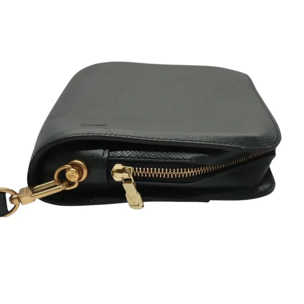 Louis Vuitton Clutch Green Leather Good - Box View