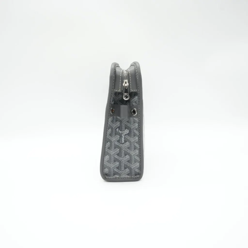 Goyard Jouvence MM Toiletry Bag Grey Canvas Good - Box View