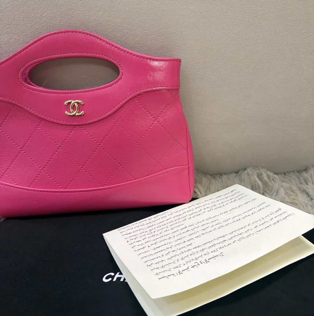 Chanel Mini 31 Shopping Bag Pink Leather Very good - Box View