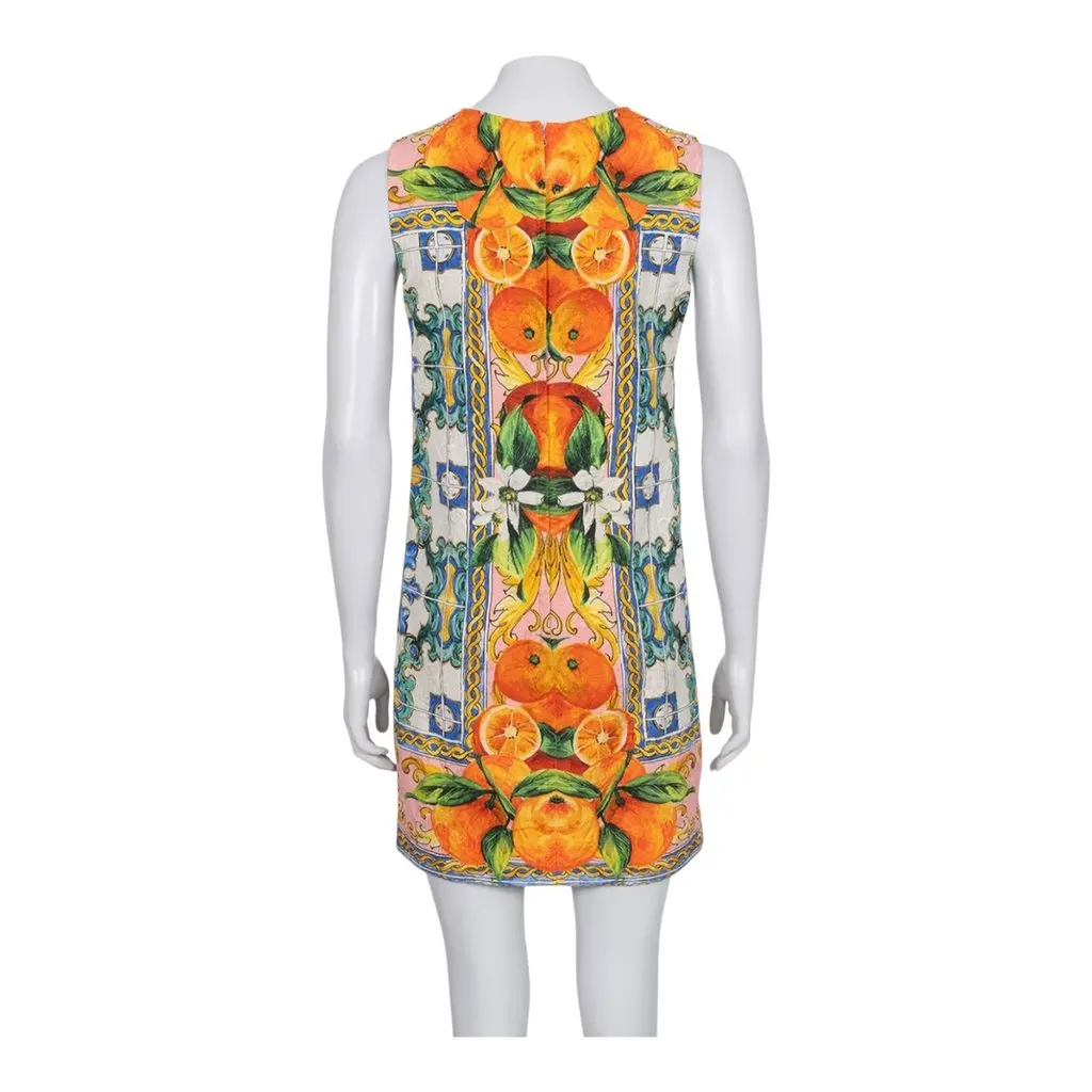 Dolce & Gabbana Dress MultiColor Silk Very good - Back View