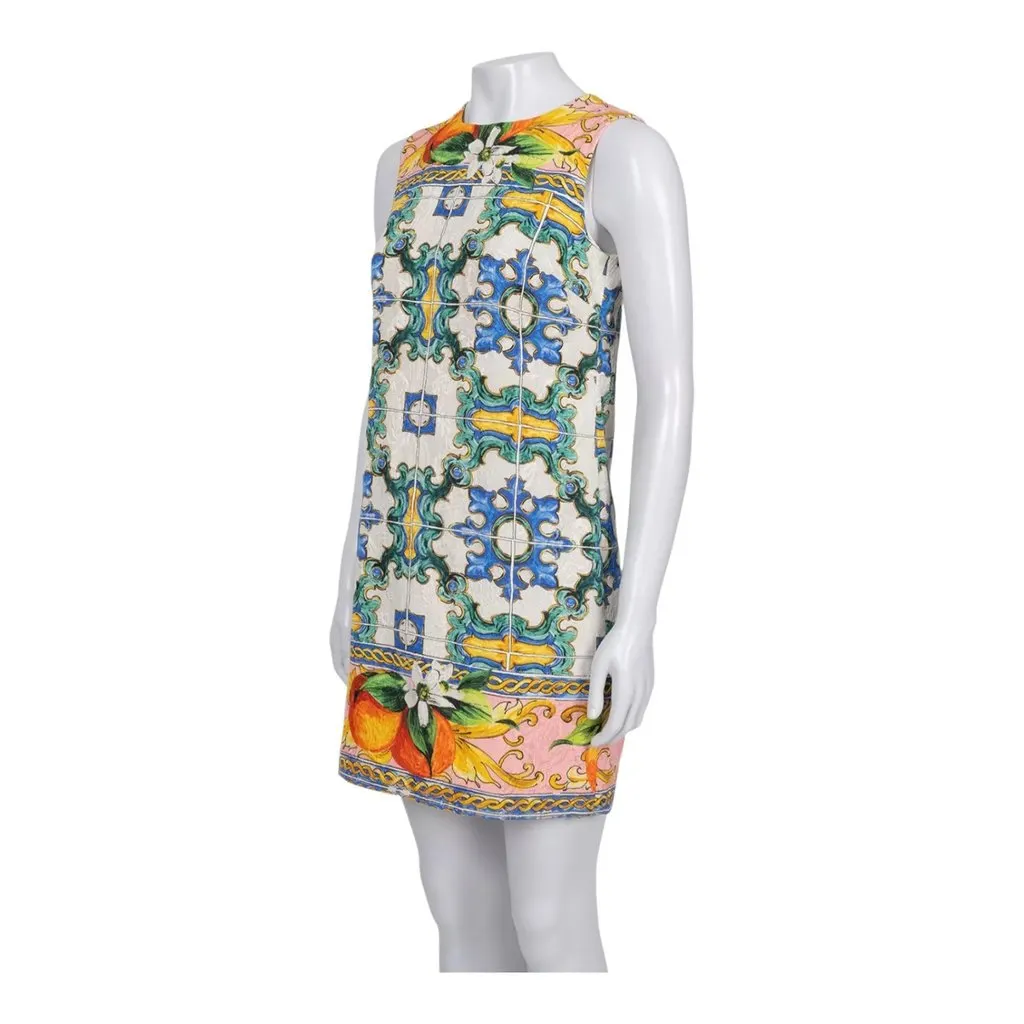 Dolce & Gabbana Dress MultiColor Silk Very good - Box View