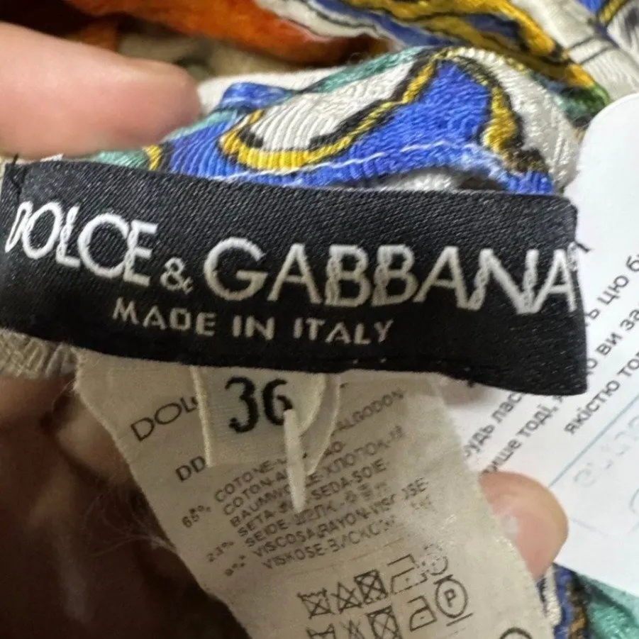 Dolce & Gabbana Dress MultiColor Silk Very good - Inside View