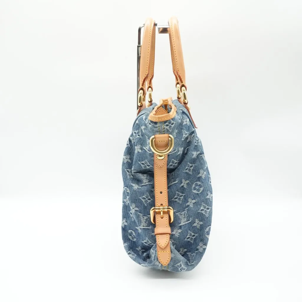 Louis Vuitton Neo Cabby MM Denim Blue Denim Good - Box View